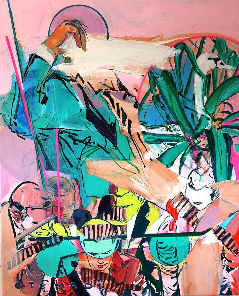 Elham Etemadi, Inspiration 100x80 cm Acrylic on Canvas